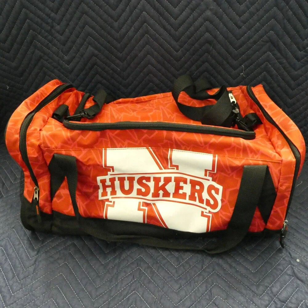 Nebraska Huskers Duffle Bag Youth Adult Boys Mens Gym Workout Bag Cornhuskers‎